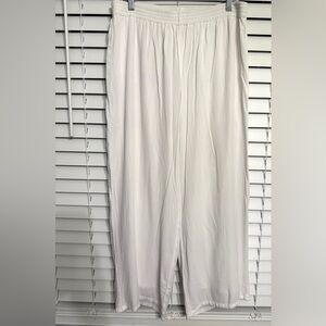 #6)  Crazy Cat wide leg and line pants with elastic waist size L